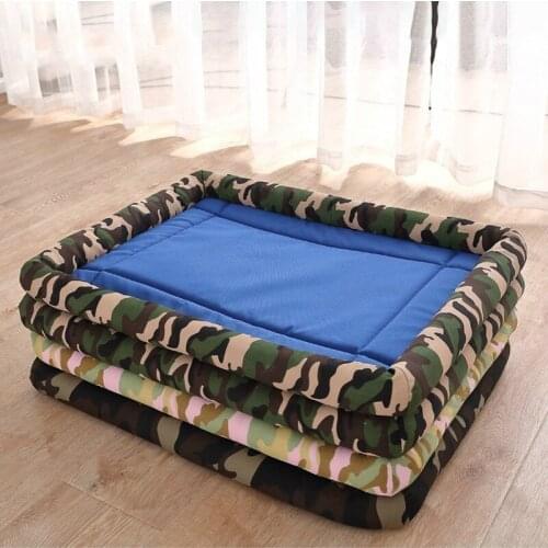 Waterproof Pet Bed Dog Pad Cooling Mat Dust-proof Small Medium Dog Beds Mats Bite-resistant Puppy House Sleeping Crate Cushion