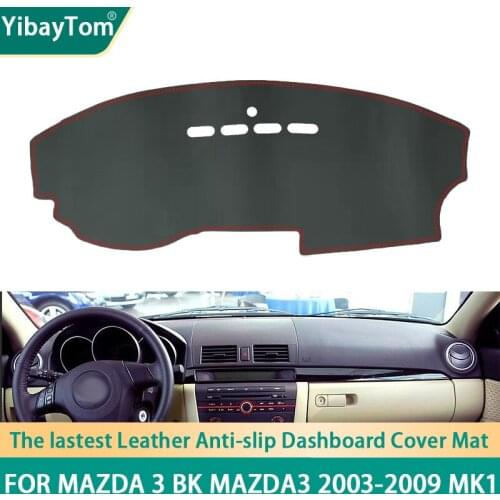 High Rank Durable Excellent PU Leather Dashboard Anit-slip Anti-UV Cover Protective mat For Mazda 3 BK Mazda3 2003-2009 MK1