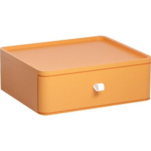 Storage Box Desktop Drawer Shelf Organizer Remote Control Holder Layered With Handle Can Be Superimposed Dormitory Oragnizer