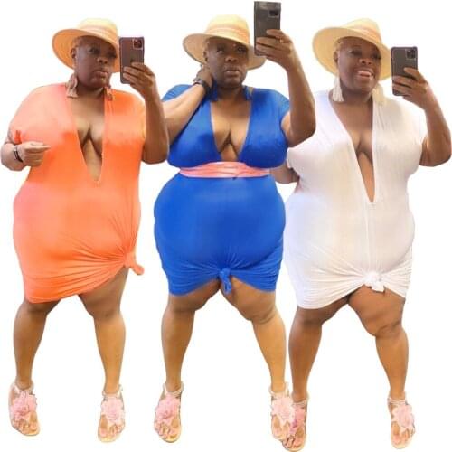 Short Sleeve Solid Color Printing Cut Out Mini Wrap Dresses for Womens 2021 Summer Hot Deals Beach Bodycon Elegant Dresses