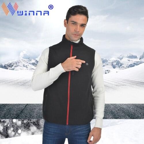 Unisex Sleeveless Heated Vest Spring Thermal Soft Waistcoat Casual Coats Jacket Sleeveless Vest For Outdoor Sport Hiking Ski