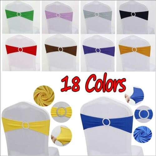 Knot Chair Sashes for Wedding Decoration Mariage Deco Knots Decorative Bows Belt for Chairs Loop Cover Ribbon Band Ties 10/50PCS