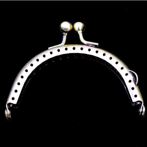 50PCS 8.5cm Arch Purse Bag Frames Smooth Metal Kiss Clasps Clutch Buckle Lock Handbag Handle Crafts Luggage Hardware Accessories