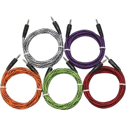 Jack Aux Cable 3.5 Mm To 3.5mm Audio Cable Male To Male Kabel Car Aux Cord for Iphone Headphone Speaker Wire Jack Cabo 300pcs