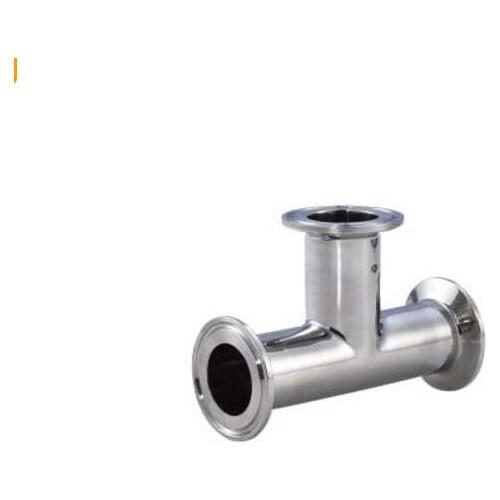 Free shipping 3/4'' 19mm Stainless Steel Sanitary Tri Clover Compatible Clamp Tee