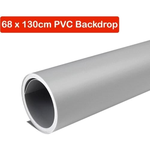 68 x 130cm Grey PVC Material Backgrounds Backdrop Anti-wrinkle for Photo Studio Photography Background Equipment