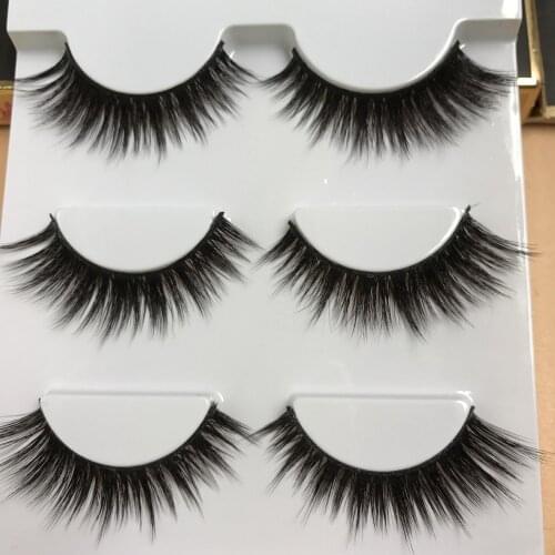 HBZGTLAD Sexy 100% Handmade 3D mink hair Beauty Thick Long False Mink Eyelashes Fake Eye Lashes Eyelash High Quality
