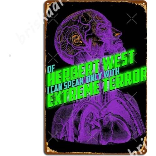 Herbert West: Reanimator Metal Signs pub Garage create pub Plaques Tin sign Posters