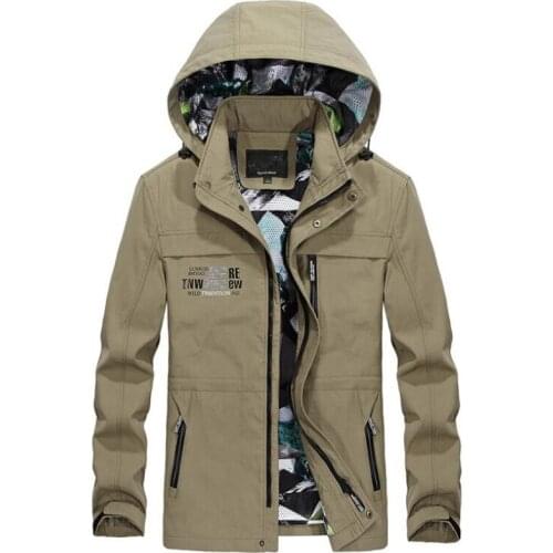 Jacket Men Spring Autumn Casual Outerwear Mens Windbreaker Waterproof Hooded Military Jackets jaqueta masculino Brand Clothing