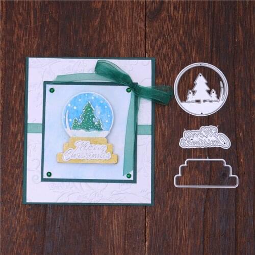 YaMinSanNiO Merry Christmas Dies Tree Metal Cutting Dies New 2020 for Card Making Scrapbooking Embossing Cuts Stencil Craft Dies