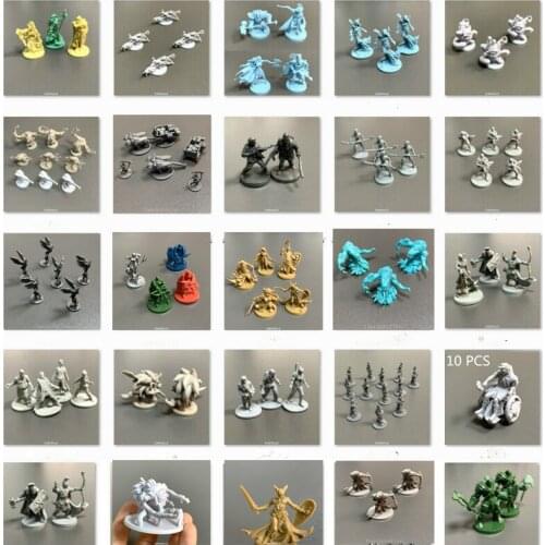 Lot Heroes Warrior Miniatures For Dark Soul Joan of Arc Zombicide War Game Figure Role-playing Toys Model Collection