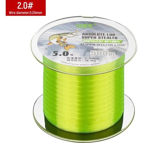 500M German Original Silk Fishing Line Fishing Reel Fishing Rod Luya Fishing Line Fishing Equipment Nylon Fishing Line