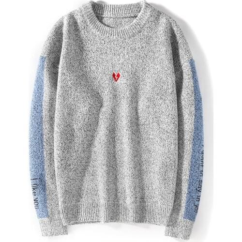 Pullovers Men Autumn Striped O-neck Simple All-match Korean Harajuku Ins Leisure Loose Sweaters Couple Knitted New 2021 O62