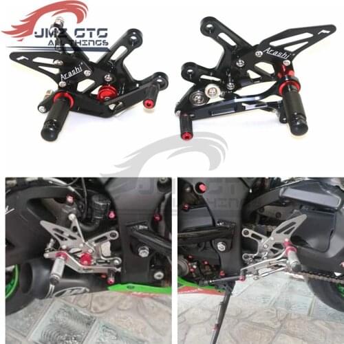 Motorcycle CNC Adjustable Rear Set Rearsets Footrest Foot Rest For KAWASAKI ZX10R 2016-2017 2018 2019