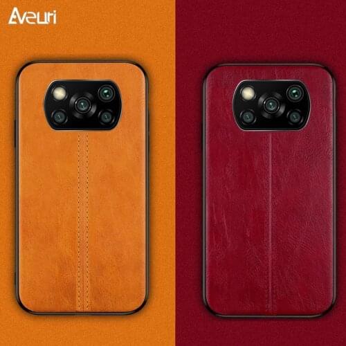 Luxury PU Leather Case For Xiaomi Poco X3 NFC F2 Pro Business Back Cover Phone Case For Xiaomi Mi 10T Pro Mi 9 SE Mi9 Coque