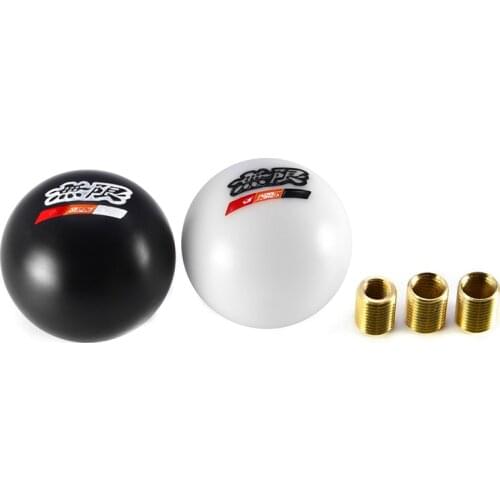 FD2 Resin Material Mugen Performance Round Gear Shift Knob Racing Shifter Lever Knob With 3 Fittings For Honda EG/EK GK5 Fit