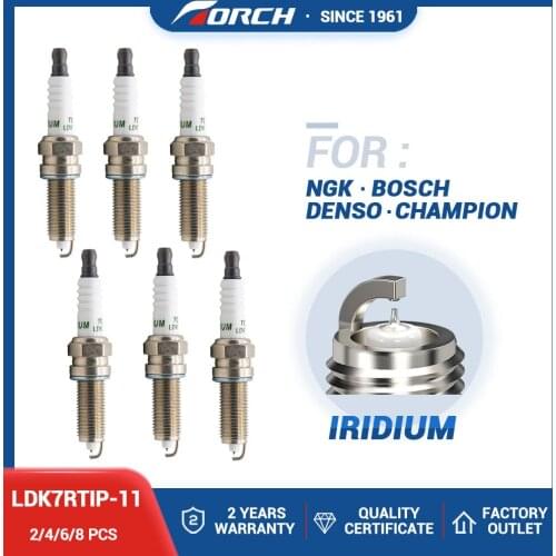 NGK SILZKR7B11 Spark Plug Replace Iridium Platinum Torch Brand LDK7RTIP-11 Champion RER10WMPB4 Bosch 0242135548 Denso VXUH22I
