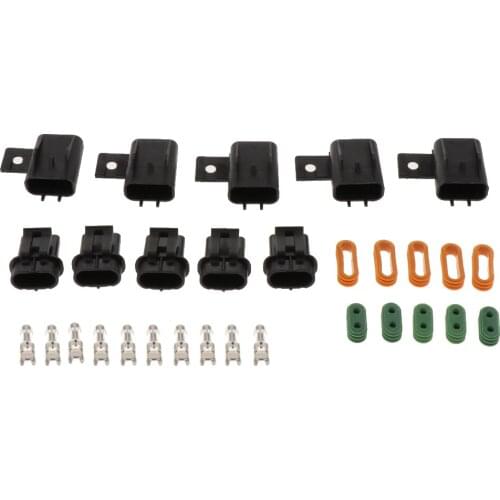 Pack-5 Waterproof ATO ATO ATC Fuse Holder Assembly Existing Wire Kit