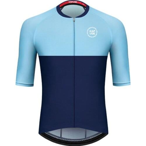 Kapvoe Cycling Jersey Men Bike Wear MTB Cycling Shirt Anti-sweat Short Sleeve Quick-Dry Bicycle Clothing Breathable Cycling Sets