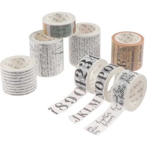 Vintage Kraft Paper Week Tape DIY Scrapbooking Masking Tape