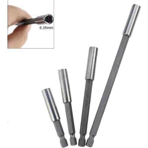1PCS 60mm 75mm 100mm 150mm 1/4" Hex Rod Shank Long Handle Screwdriver Bit Holder Quick Change Extension Hand Tools Socket