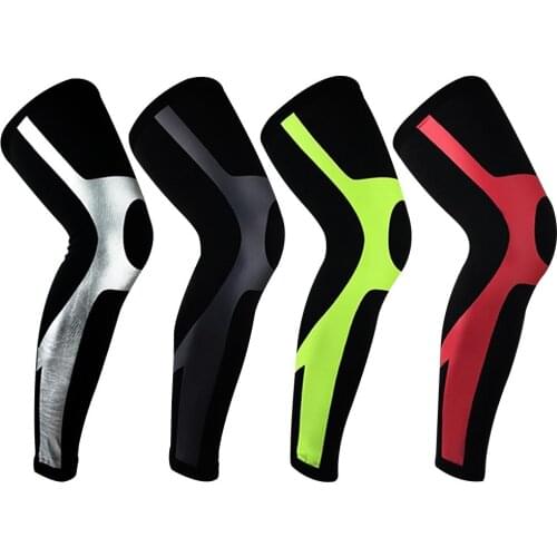 1Pc Super Elastic Calf Thigh Compression Support Sleeve Brace Leg Knee Protector Sports Knee Pads Fitness Basketball Volleyball