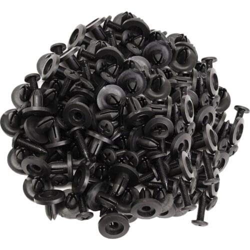 100pcs Car Auto Bumper Clips 6mm Push Type Retainer Fastener Rivets Clips