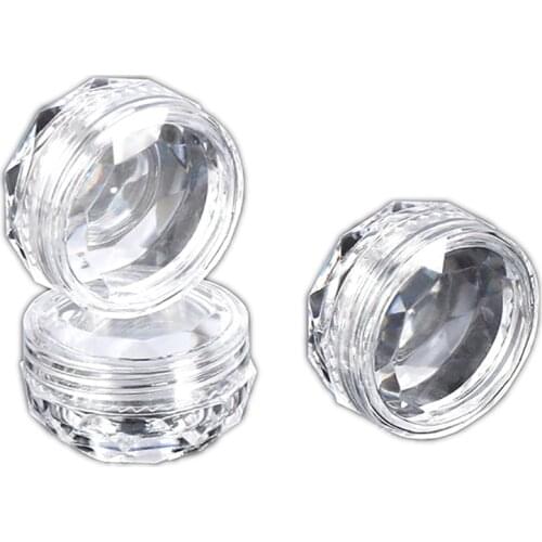 3g/0.1oz Dedicated Jar Bottle for Opal Flake Powder Nail boxing 100pcs Mini Reusable Cosmetic Container Empty Jar Pot #12