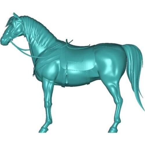 4 axis relief 3D model computer sculpture for cnc machine in STL format Horse