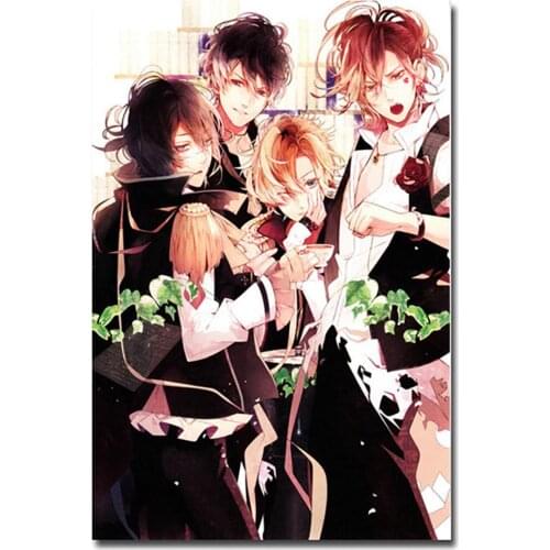 Diamond Painting 5d Wall Decor Handmade Diabolik Lovers Picture Animation Cross Stitch Home Decal Full Square Drill Embroidery