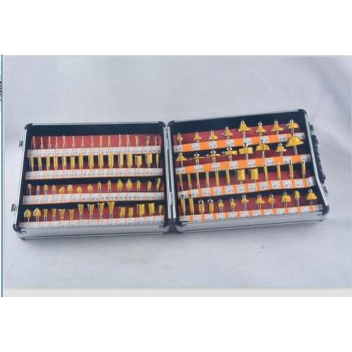 Aluminum box hardcover 100 sets milling cutter, Bakelite milling engraving machine, trimming machine cutter 6.35MM