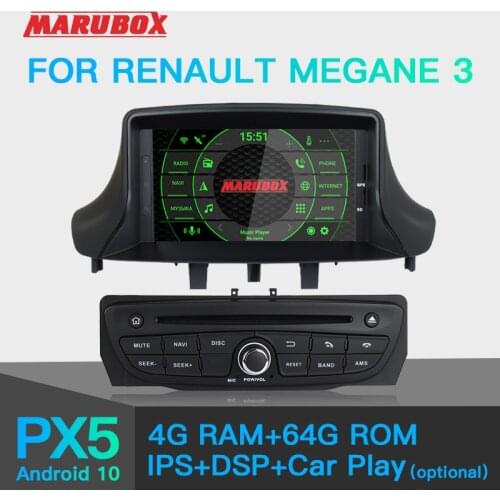 Marubox KD7237 DSP, 64 GB, Head Unit for Renault Megane 3, Car Multimedia Player, Android 10.0