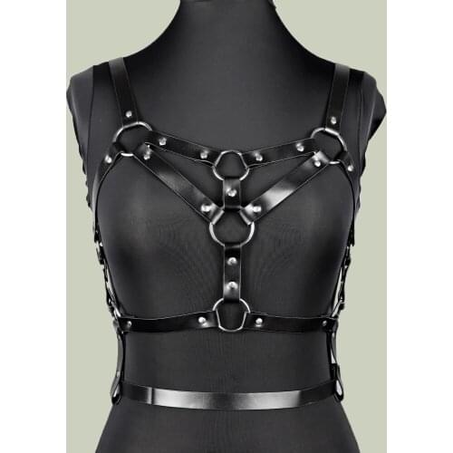 B.CYQZ Harness For Women Sexy Garter Gothic Costume Belt Body Suspender Lingerie Stocking Bondage Cage Adjustable Punk Bra