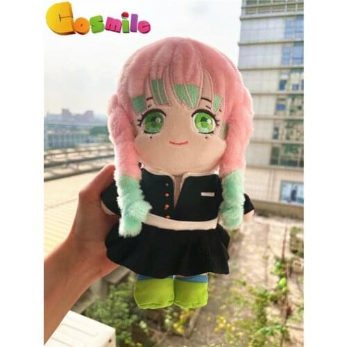 Cosmile Anime Demon Slayer Kimetsu no Yaiba Kanroji Mitsuri 20cm Plush Stuffed Doll dress up clothes Toy Accessory Cute Gift C