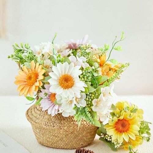 Faux Silk Flower Convenient Decorative Simulation Sunflower Portable Fake Flower Eco-friendly for Porch