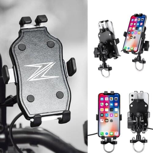 Motorcycle mobile phone holder Kawasaki Z1000 Z900 Z800 Z750 Z650 Z400 Z250 Z900RS ZX6R ZX10R CNC aluminum alloy GPS navigation