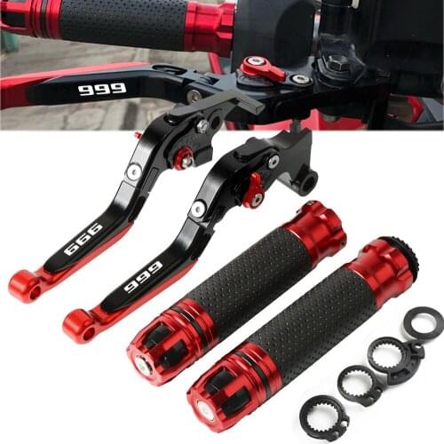 For Ducati 999 / S/ R 2003 2004 2005 2006 Motorcycle Adjustable foldable Levers Brake Clutch Levers Handlebar Hand Grips Ends