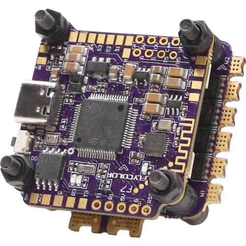 Flycolor FPV esc 4 in 1,FC F7 60A 3-6S,Blheli-32 Dshot1200 for FPV Racing Drone Quadcopter