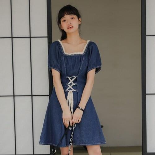 FYCOOKY Fashion Denim Dresses