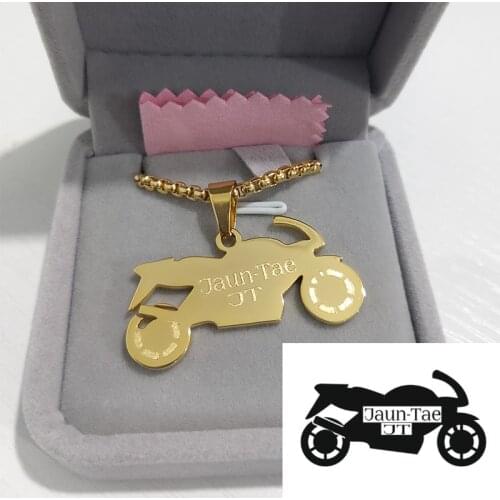 Personalised Custom Any Logo Name Necklace Golden stainless steel Pendants Chain Custom Jewelry Valentines Day Gifts Collier