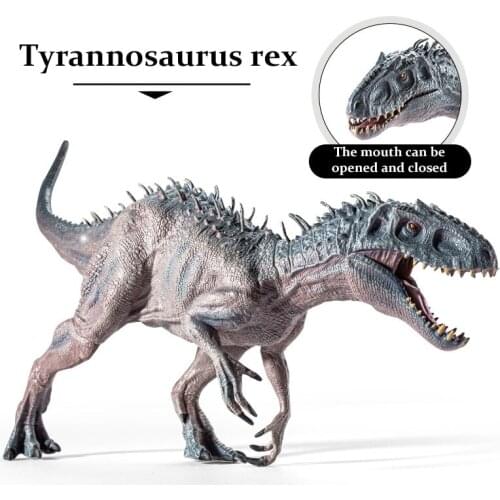 Jurassic World Dinosaurs Velociraptor Tyrannosaurus Rex Animals Model Figures Dinosaur Mouth Can Move Toys For Children Boy Gift