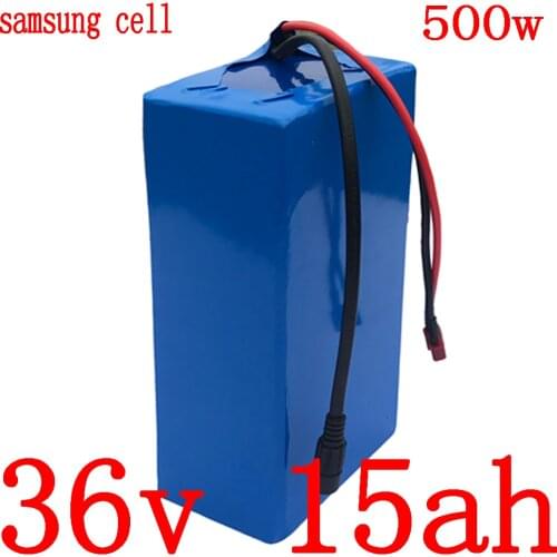 36V electric bicycle battery 36V 12AH 15AH 18AH lithium battery 500W 36V 15ah ebike battery use samsung cell with 42V 2A charger