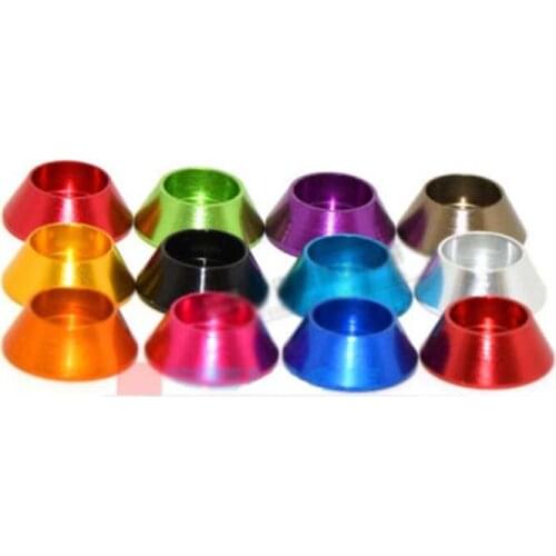 M3 Cylindrical head Allen Screw Cup head Hex Socket Multicolour Gasket Aluminum alloy 4PCS