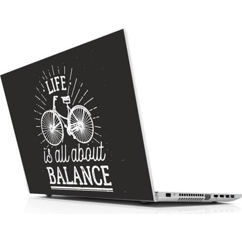 Sticker Master Bicycle Universal laptop skin for 13 14 15 15.6 16 17 19 "inc notebook decal for Mac, dell, Acer, HP, Toshiba, Asus