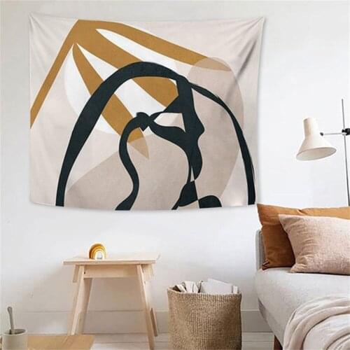 Home Living Room Printed Tapestry Wall Hanging Nordic Ins Style Bedroom Decoration Hanging Painting Take Pictures Background