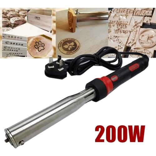 New Portable 200W Iron Stamping Tool Machine Leather Heat Embosser Wood Brass Bronzing Emboss Printing Tool