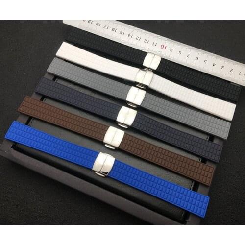 Women 18mm watchband soft Rubber silicone Watch band for Patek strap for Philippe belt Ladies Aquanaut 5067A 491PTK series