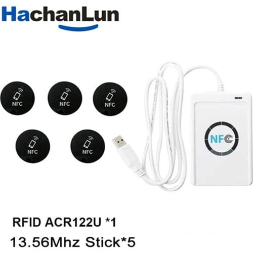 RFID ACR122U USB Replicator Copier 13.56Mhz Cloner Smart Chip Card key Cracker Rewriter NFC ISO14443A Access Control Card reader