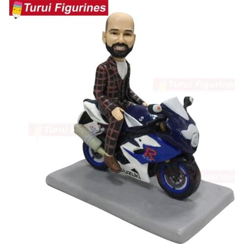 Handmade Edible Motorbike Sugar Cake Topper Decoration For Birthdays Weddings figurines dolls polymer clay