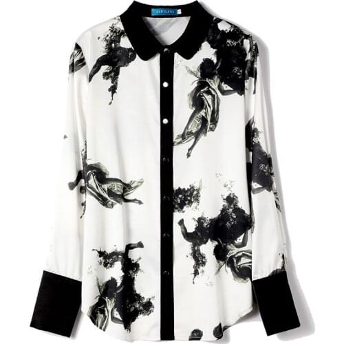 Silk Womens Tops And Blouses Elegant Women Clothes Plus Size Womens Shirt Lace Blouse Ropa Mujer Office Blouse Tunic Kimono